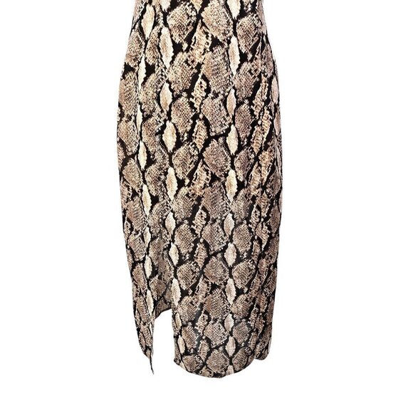 Blu Pepper Snake Print Low SEXY Back 2 Way Strappy MiDi Dress - Picture 7 of 12